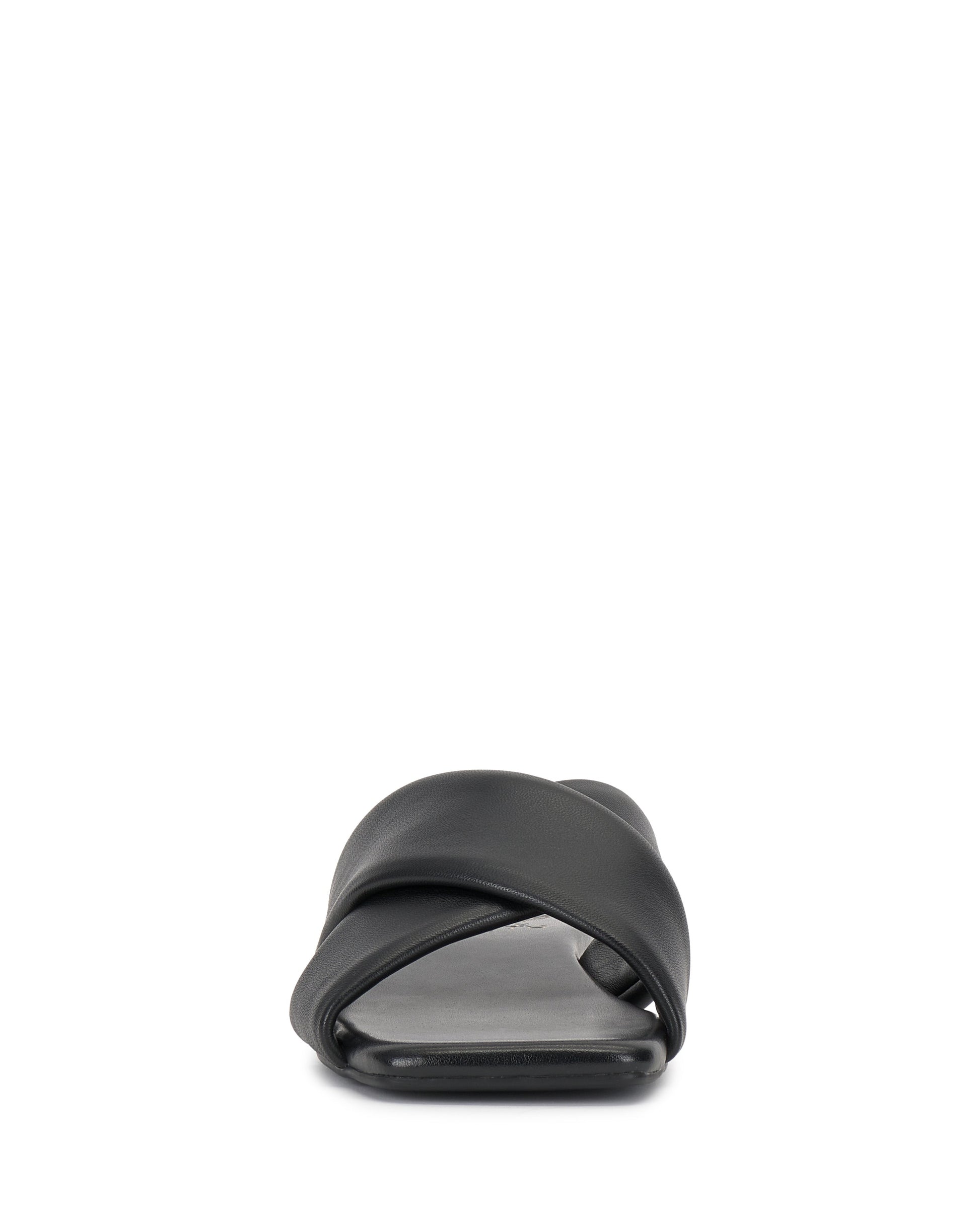 Vince Camuto Adisey Cross-Band Sandal Black Leather
