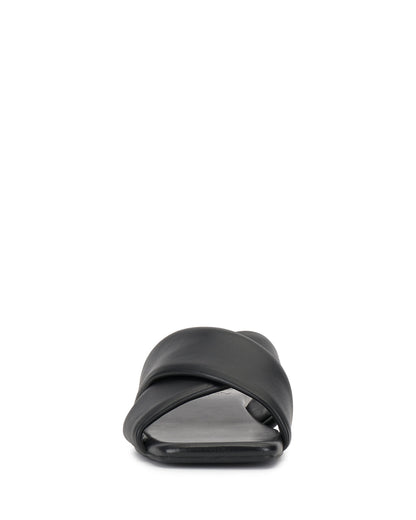 Vince Camuto Adisey Cross-Band Sandal Black Leather