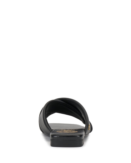 Vince Camuto Adisey Cross-Band Sandal Black Leather