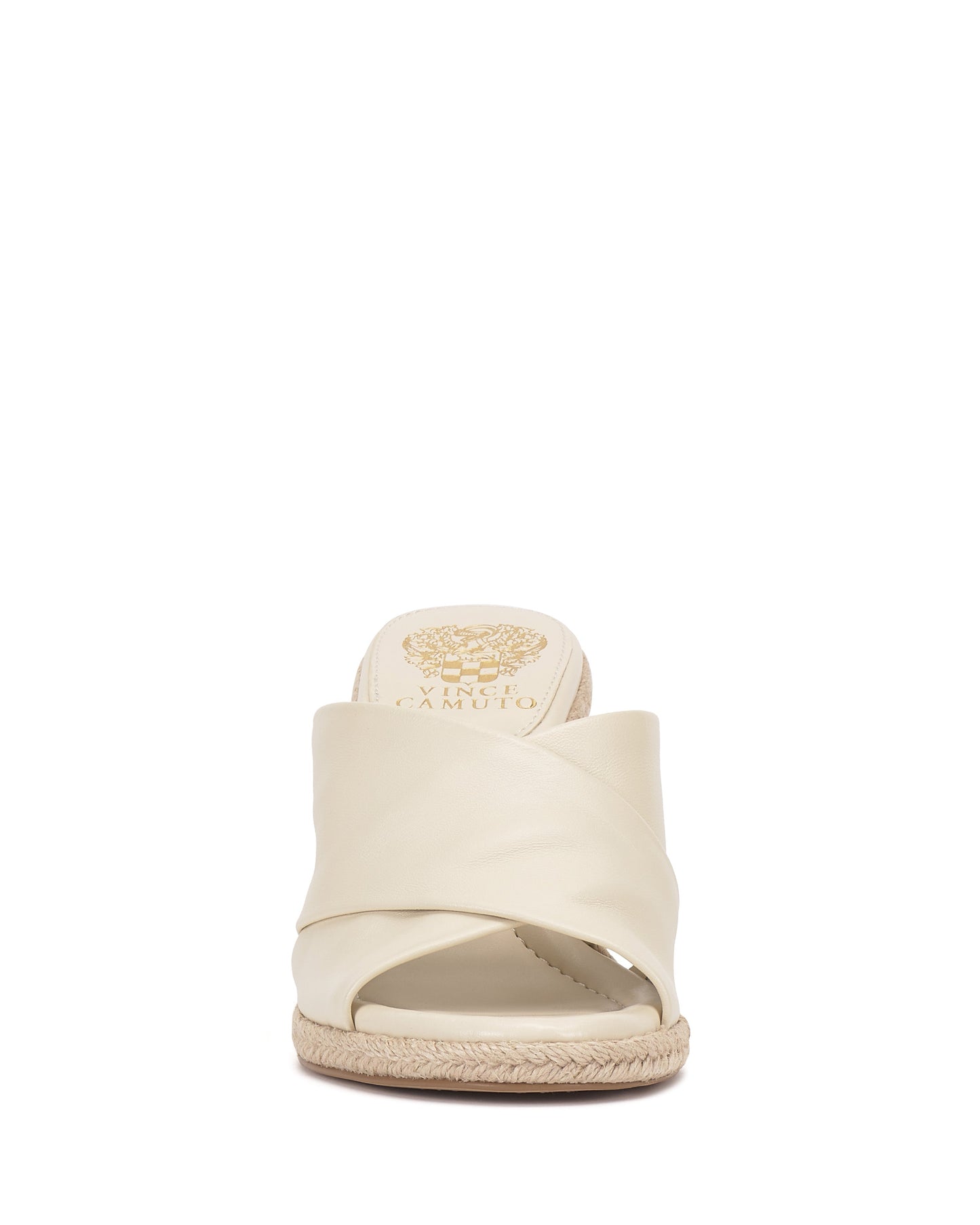 Vince Camuto Fisella Espadrille Wedge Sandal Creamy White Leather