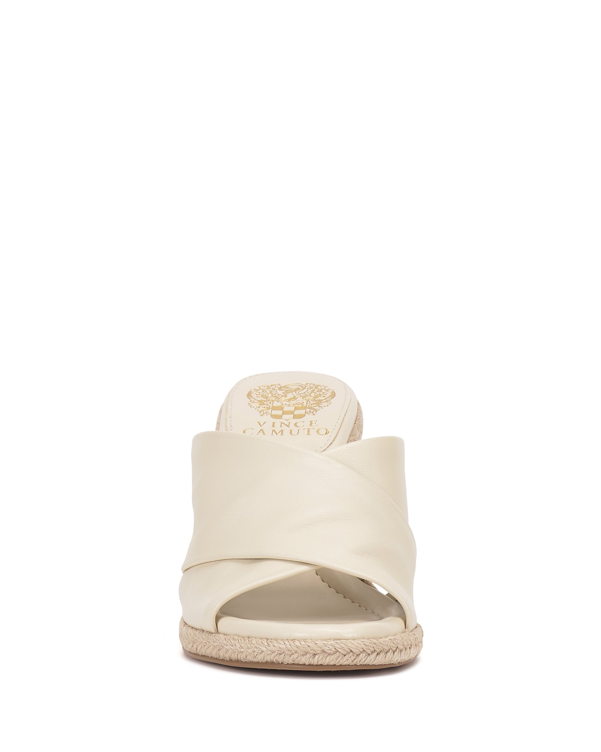 Vince Camuto Fisella Espadrille Wedge Sandal Creamy White Leather