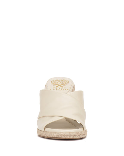 Vince Camuto Fisella Espadrille Wedge Sandal Creamy White Leather