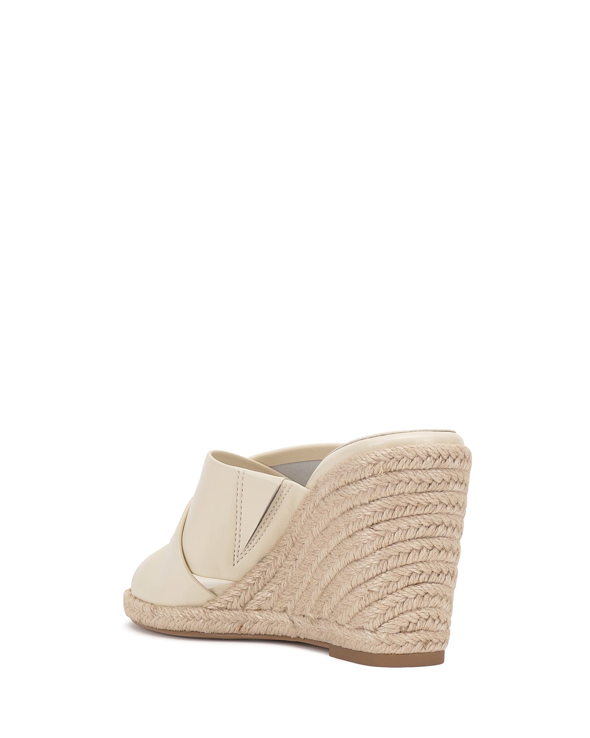 Vince Camuto Fisella Espadrille Wedge Sandal Creamy White Leather