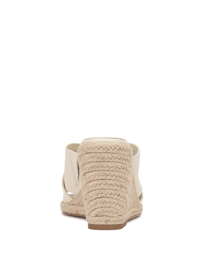 Vince Camuto Fisella Espadrille Wedge Sandal Creamy White Leather