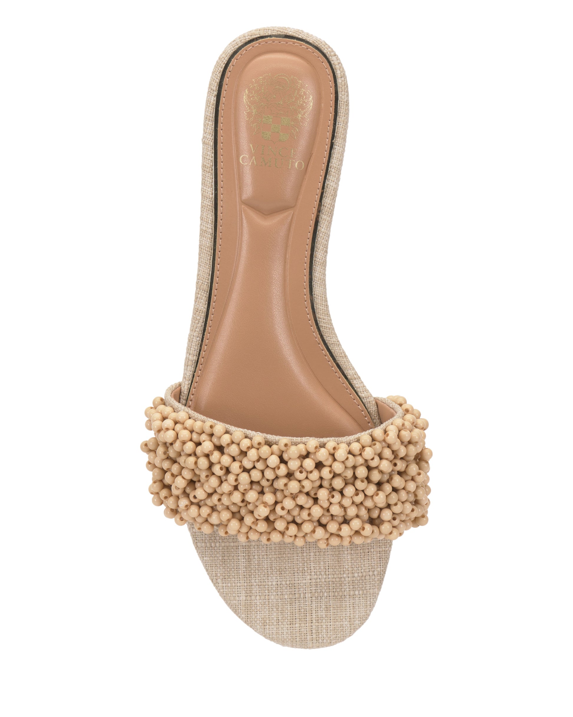 Vince Camuto Balea Beaded Sandal Natural