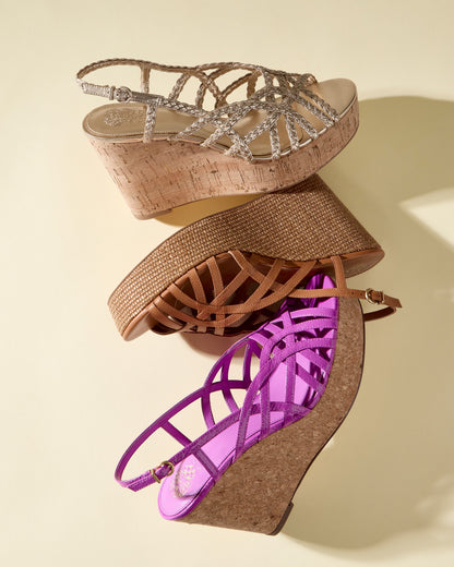 Vince Camuto Elody Wedge Sandal Orchid Blossom