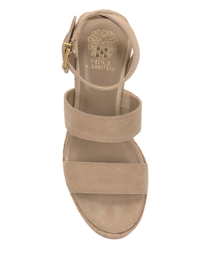 Vince Camuto Esmia Espadrille Wedge Sandal Tortilla Suede