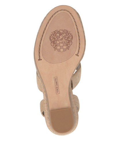 Vince Camuto Esmia Espadrille Wedge Sandal Tortilla Suede