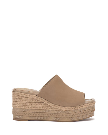 Vince Camuto Lierna Espadrille Wedge Sandal Tortilla Suede