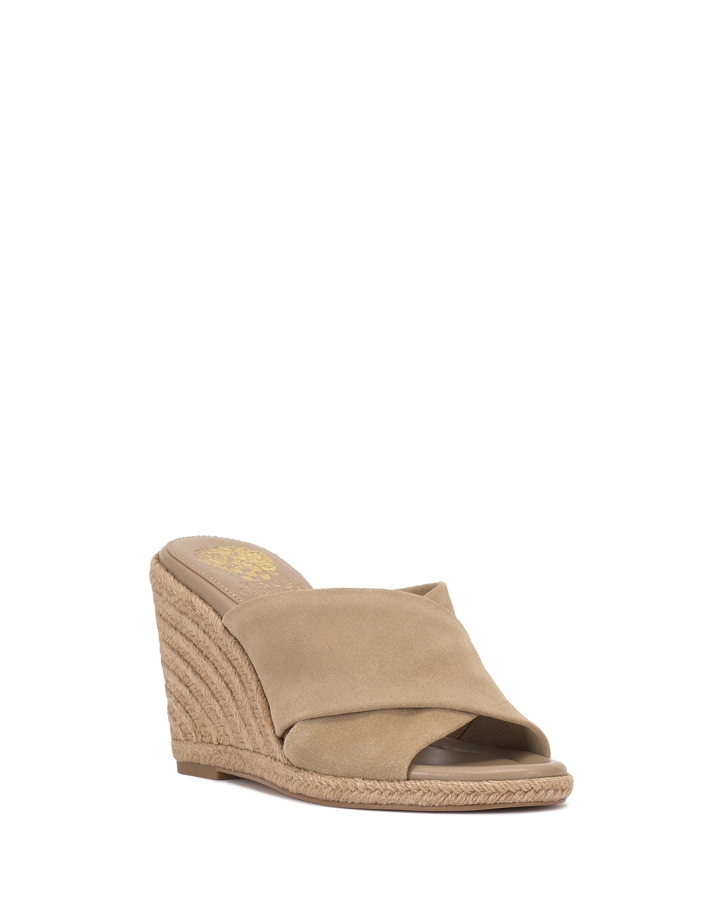 Vince Camuto Fisella Espadrille Wedge Sandal Tortilla Suede