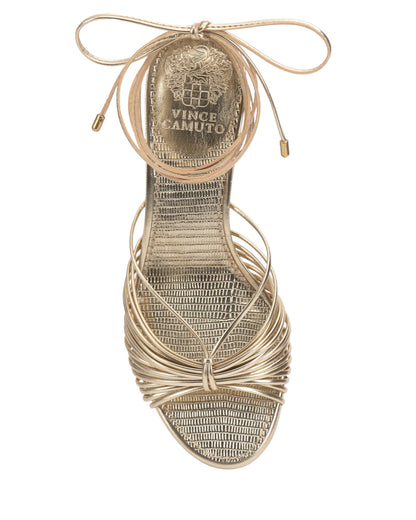 Vince Camuto Lory Kitten Heel Sandal Egyptian Gold