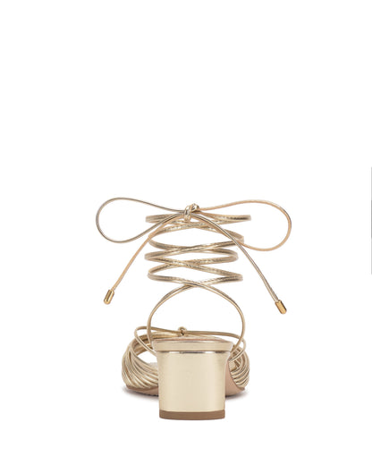 Vince Camuto Lory Kitten Heel Sandal Egyptian Gold