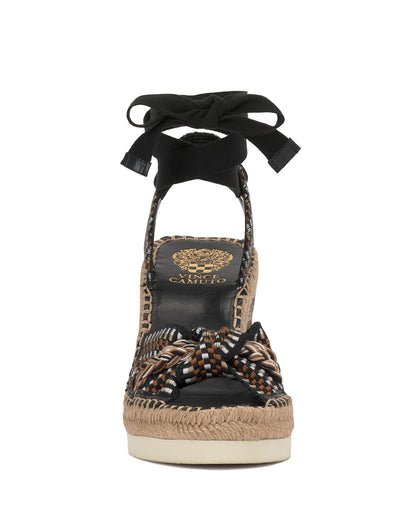 Vince Camuto Bealie Wedge Sandal Black Multi