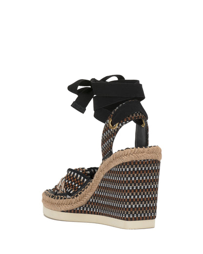 Vince Camuto Bealie Wedge Sandal Black Multi