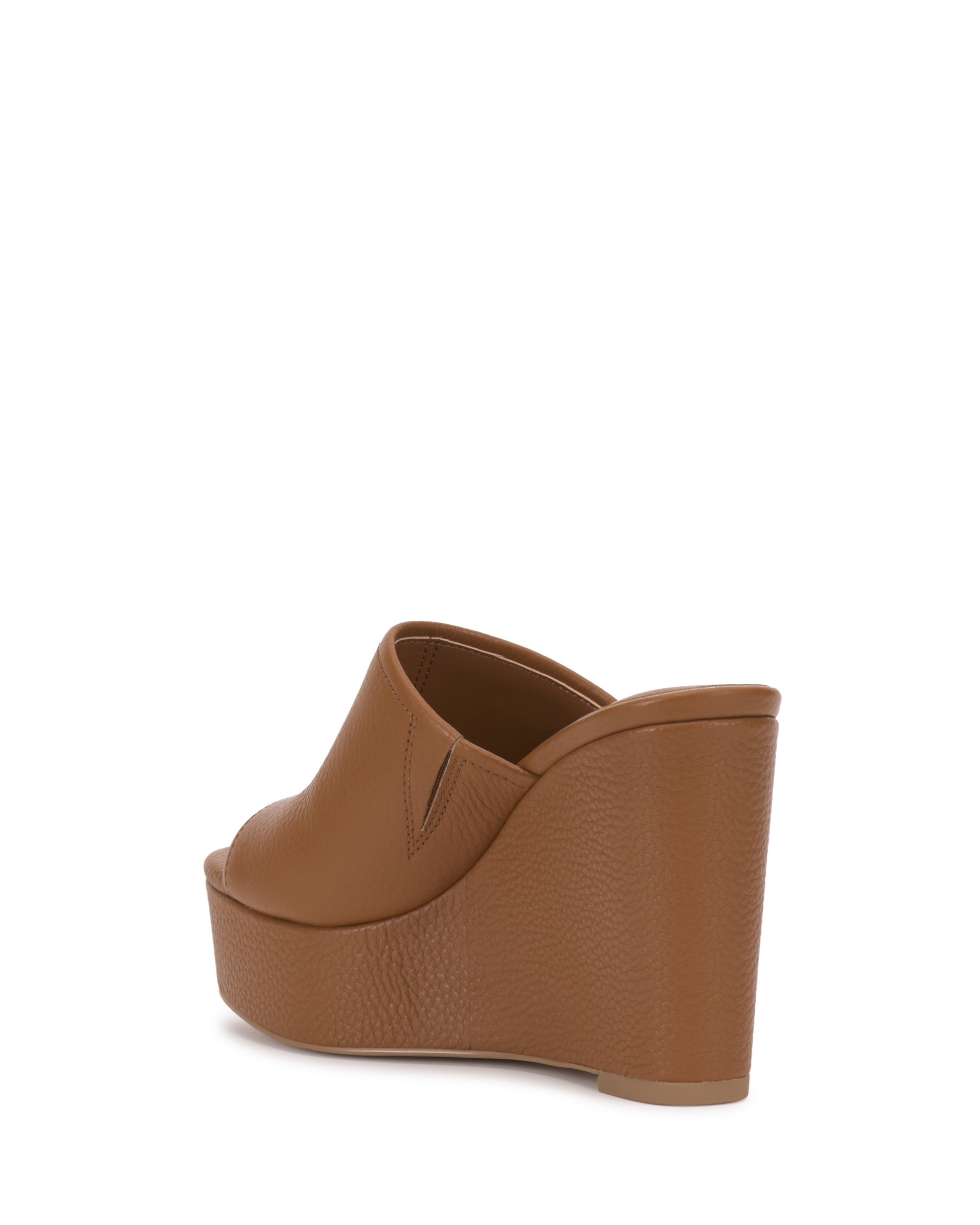 Vince Camuto Etta Wedge Sandal Golden Walnut Leather