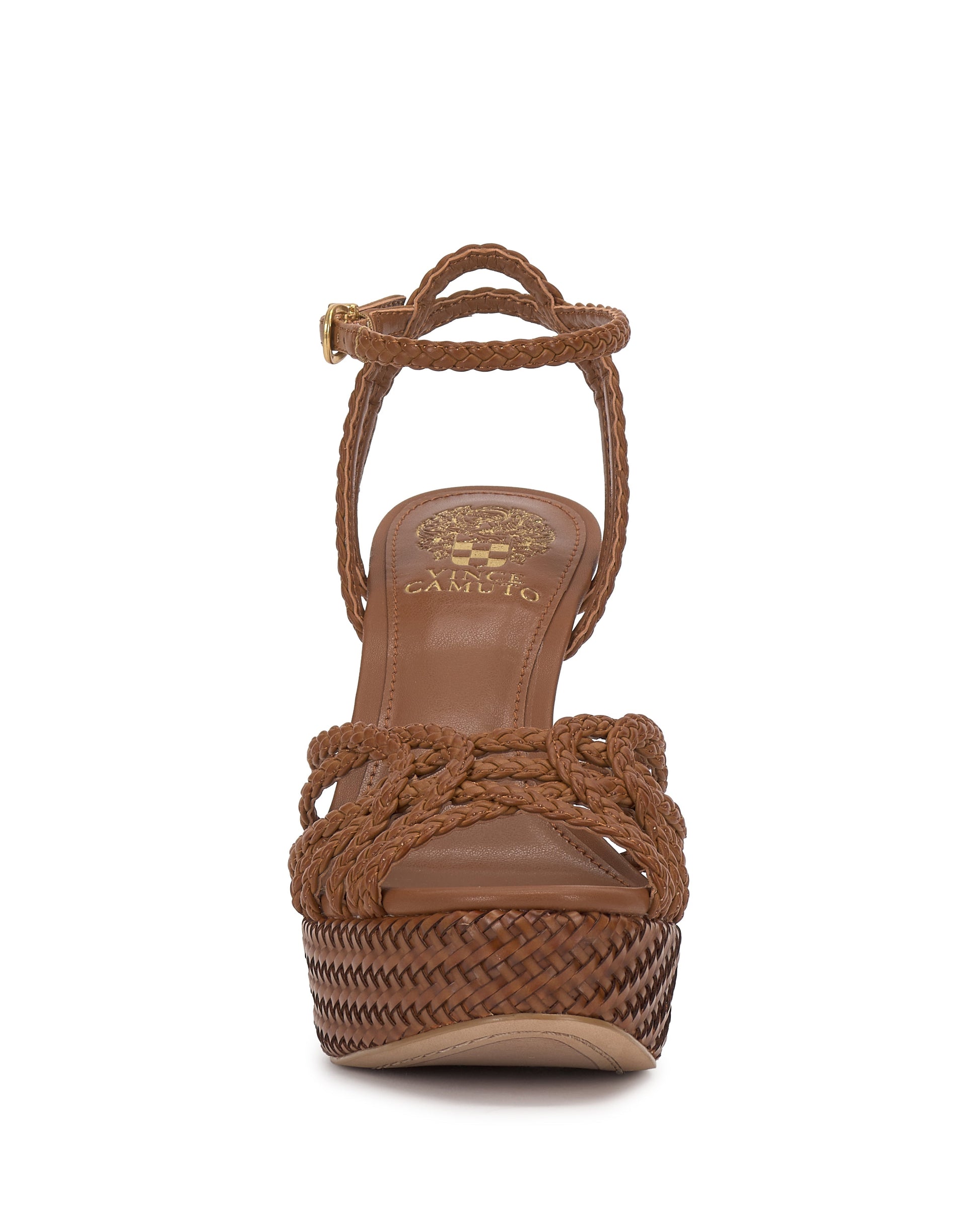 Vince Camuto Samlee Strappy Platform Sandal Golden Walnut
