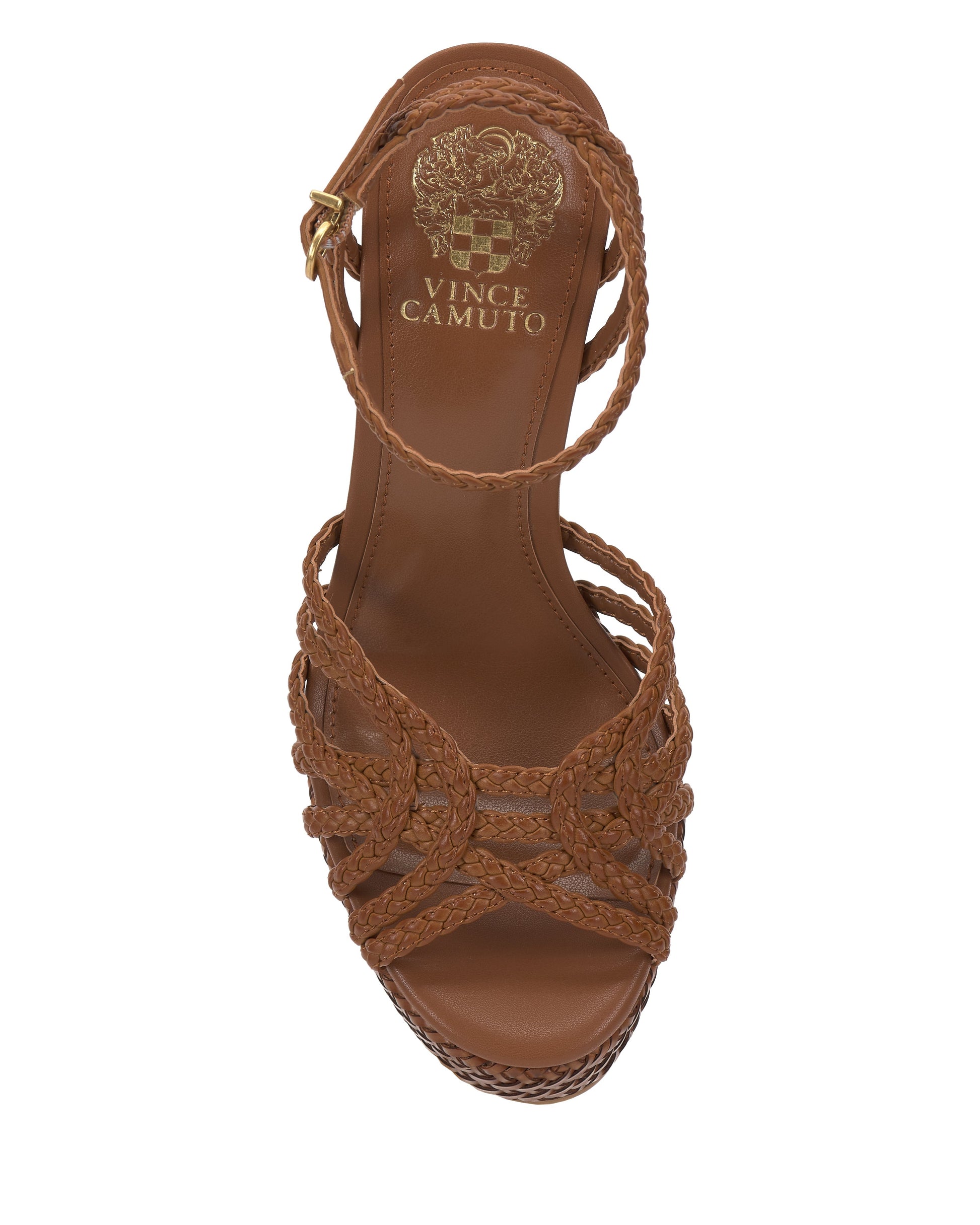 Vince Camuto Samlee Strappy Platform Sandal Golden Walnut