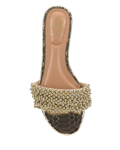 Vince Camuto Balea Beaded Sandal Gold