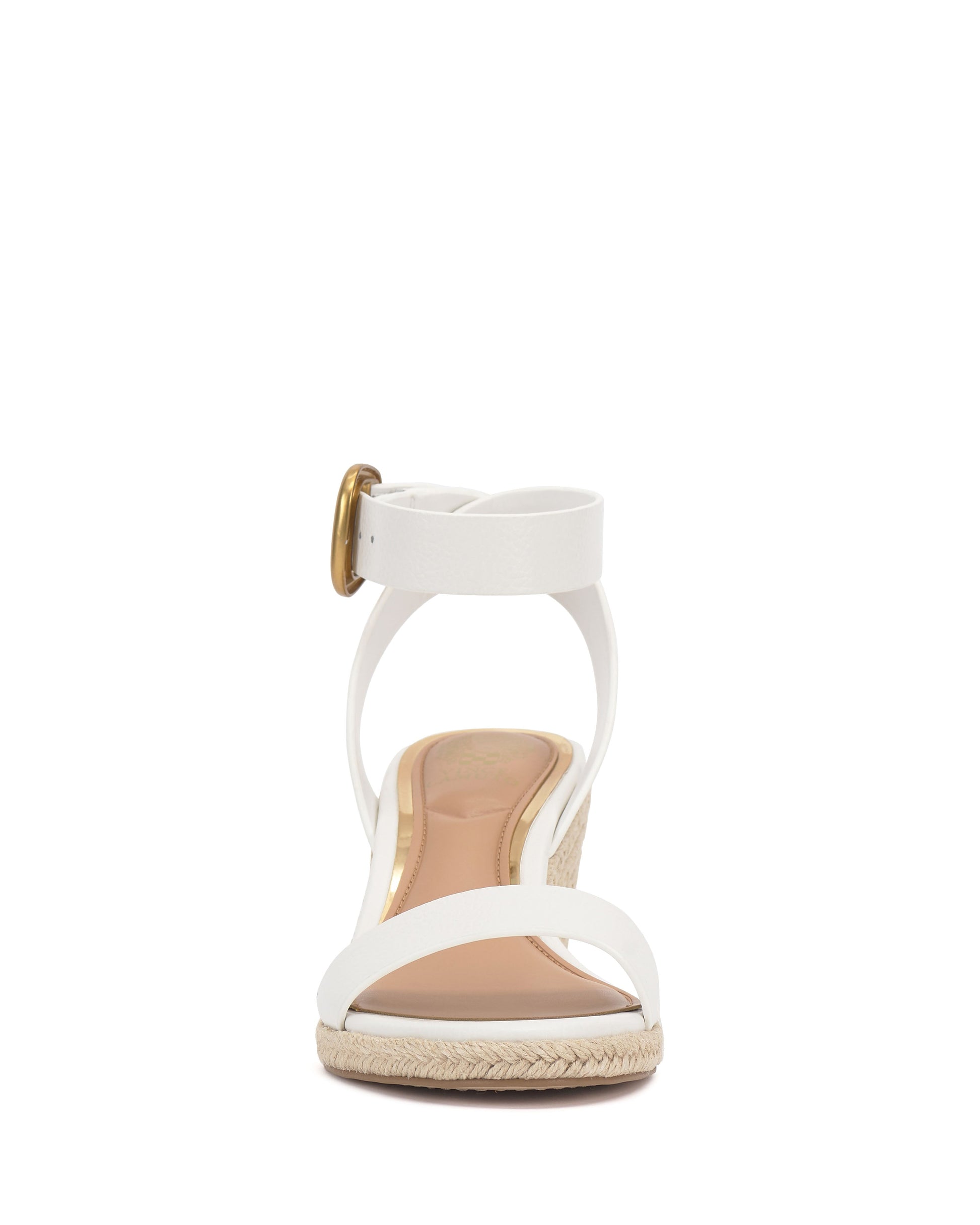 Vince Camuto Felia Espadrille Wedge Sandal Bianco Leather