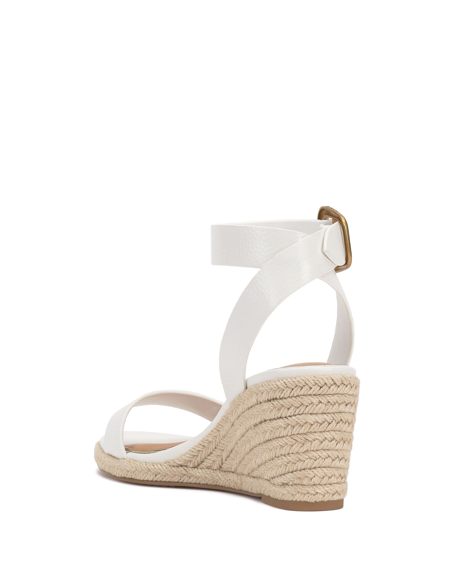 Vince Camuto Felia Espadrille Wedge Sandal Bianco Leather