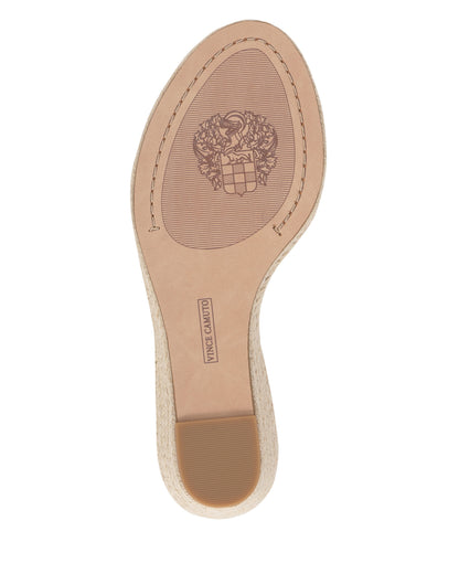 Vince Camuto Felia Espadrille Wedge Sandal Bianco Leather