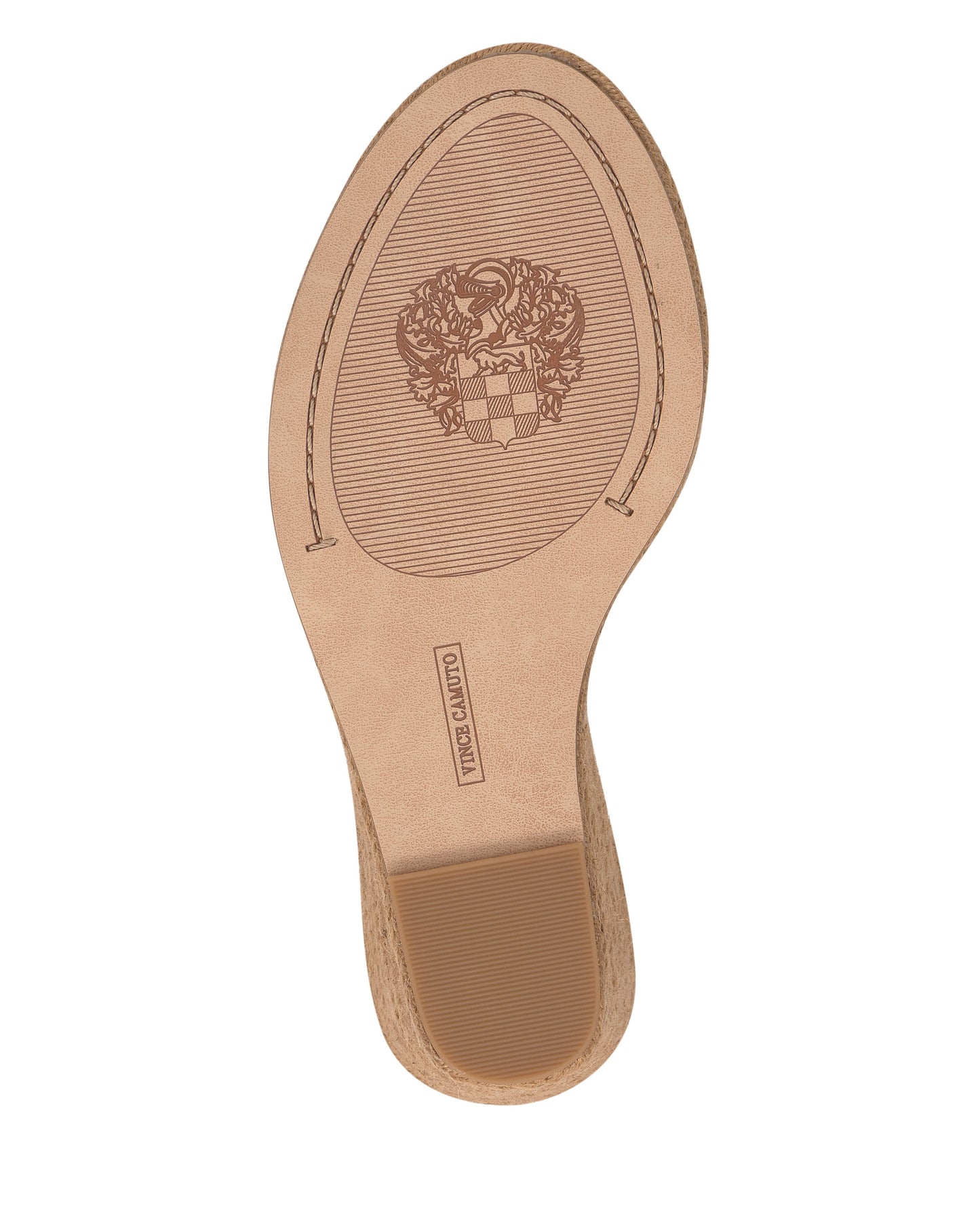 Vince Camuto Felyn Espadrille Wedge Sandal Golden Walnut Leather