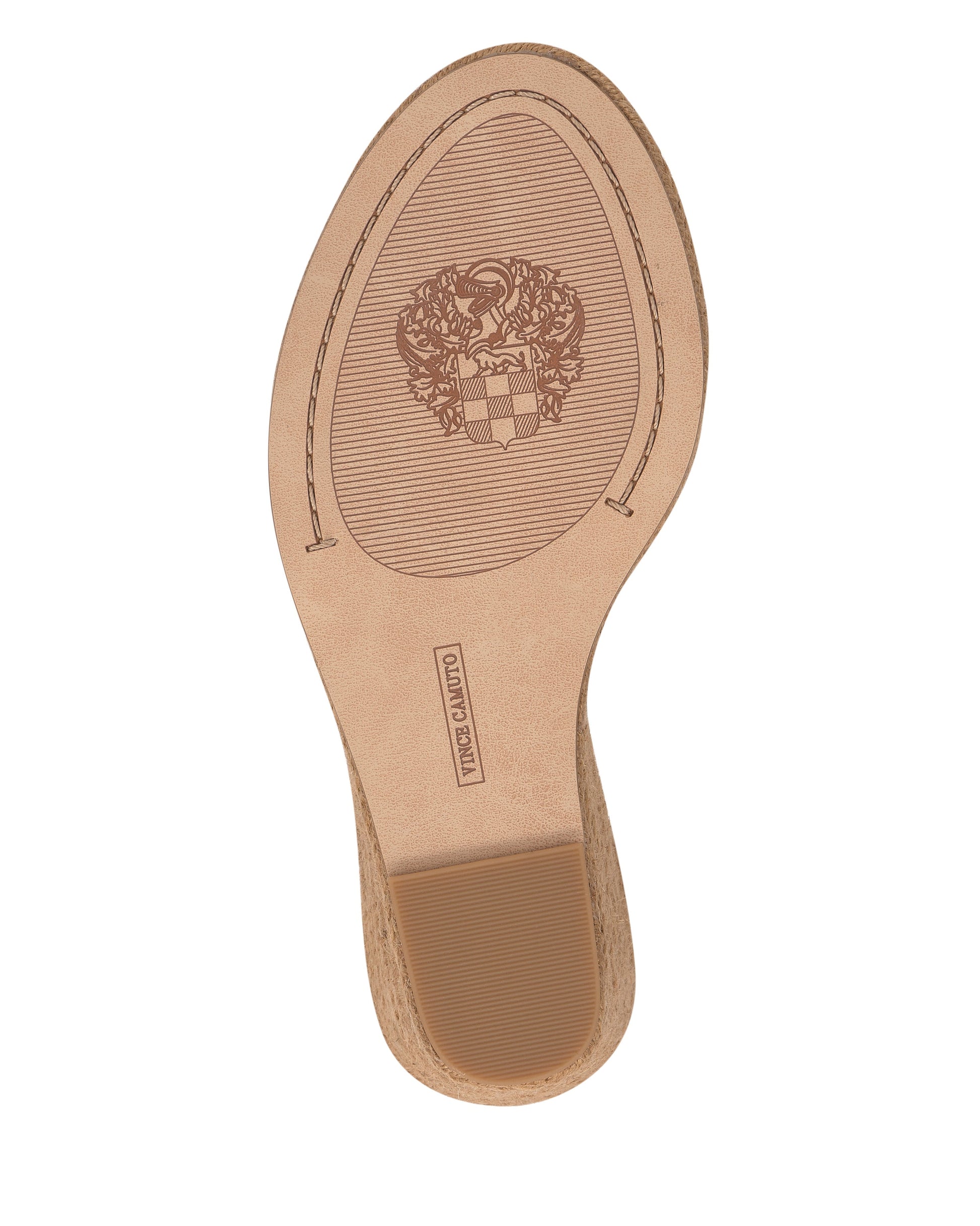 Vince Camuto Felyn Espadrille Wedge Sandal Golden Walnut Leather