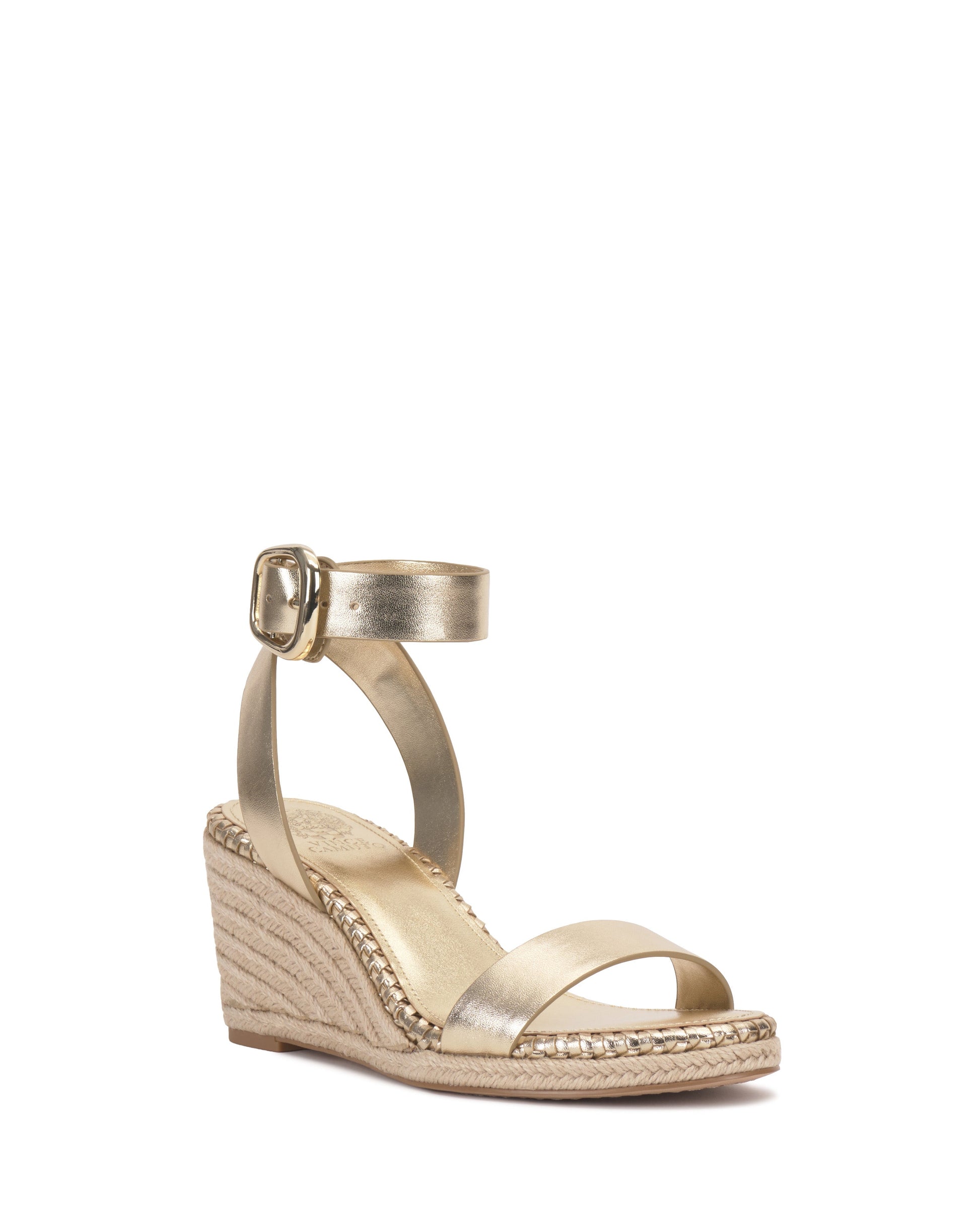 Vince Camuto Fainel Espadrille Wedge Sandal Egyptian Gold