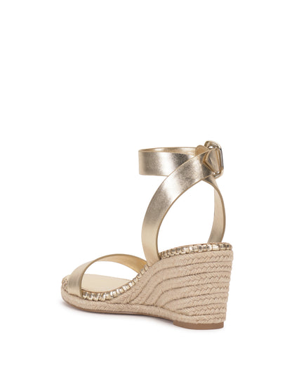 Vince Camuto Fainel Espadrille Wedge Sandal Egyptian Gold