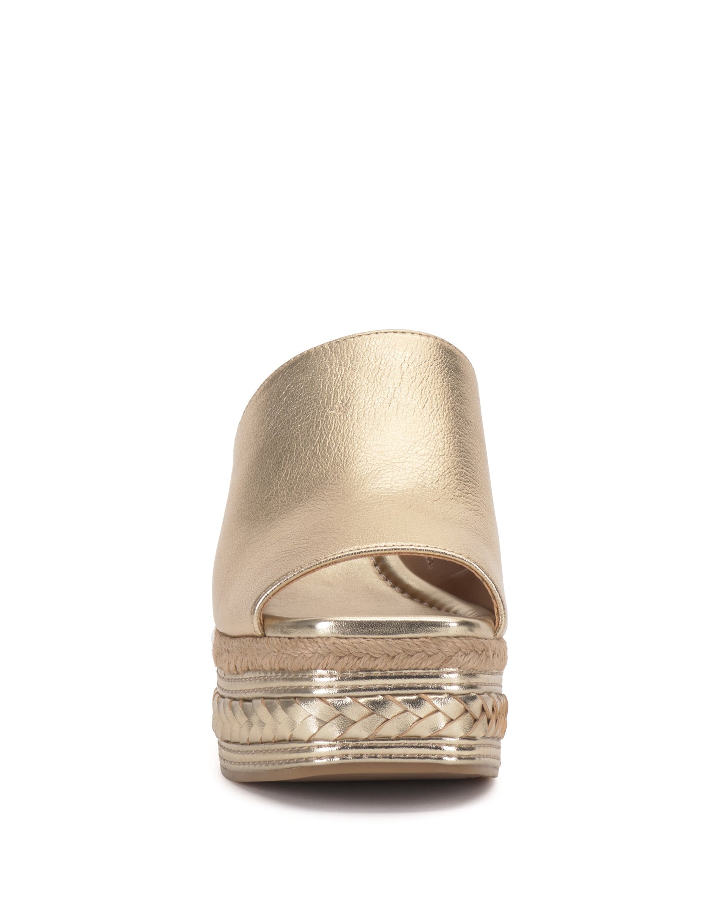 Vince Camuto Lierna Espadrille Wedge Sandal Egyptian Gold Leather