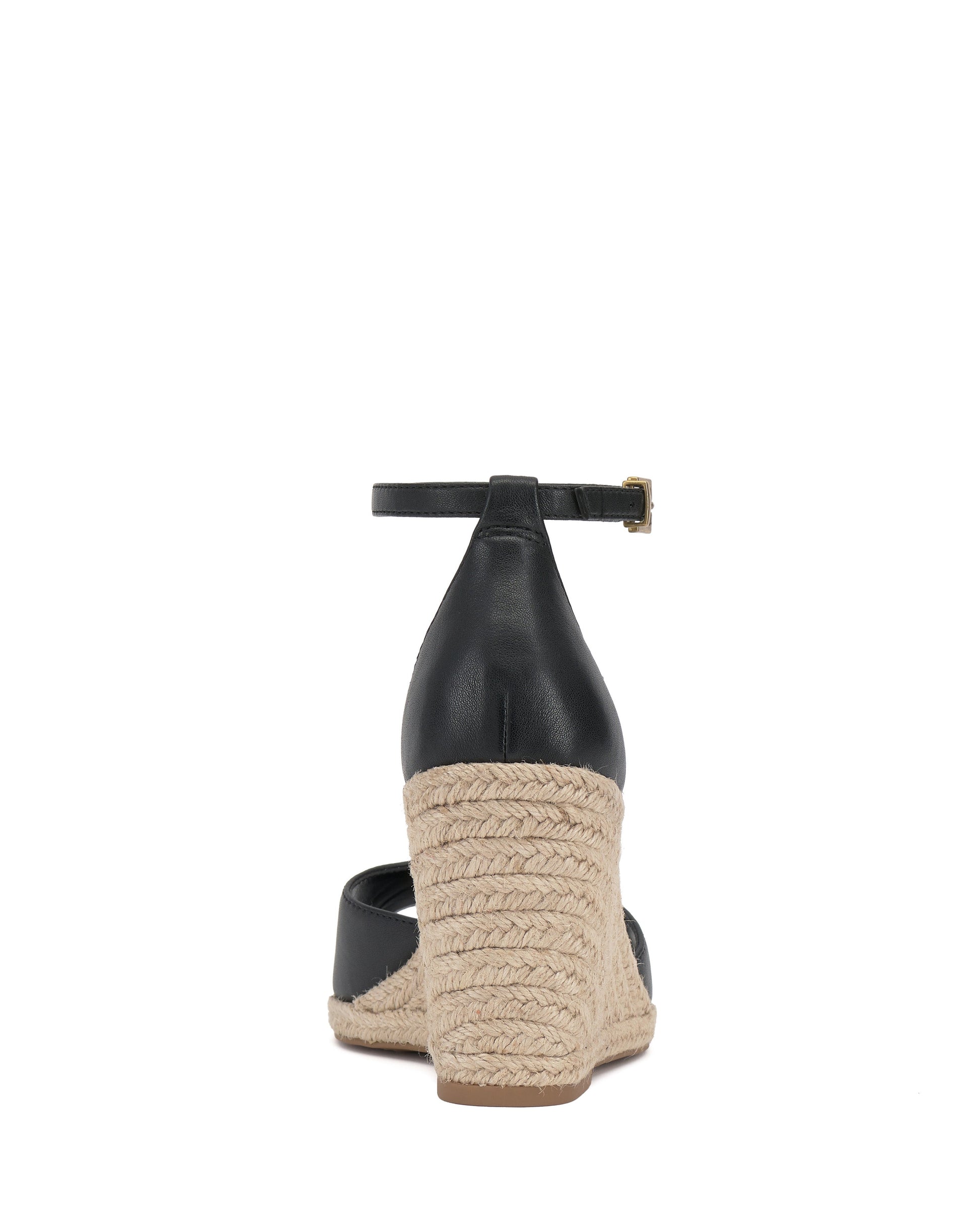 Vince Camuto Felyn Espadrille Wedge Sandal Black Leather