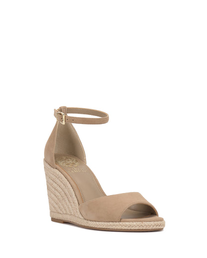 Vince Camuto Felyn Espadrille Wedge Sandal New Tortilla Suede