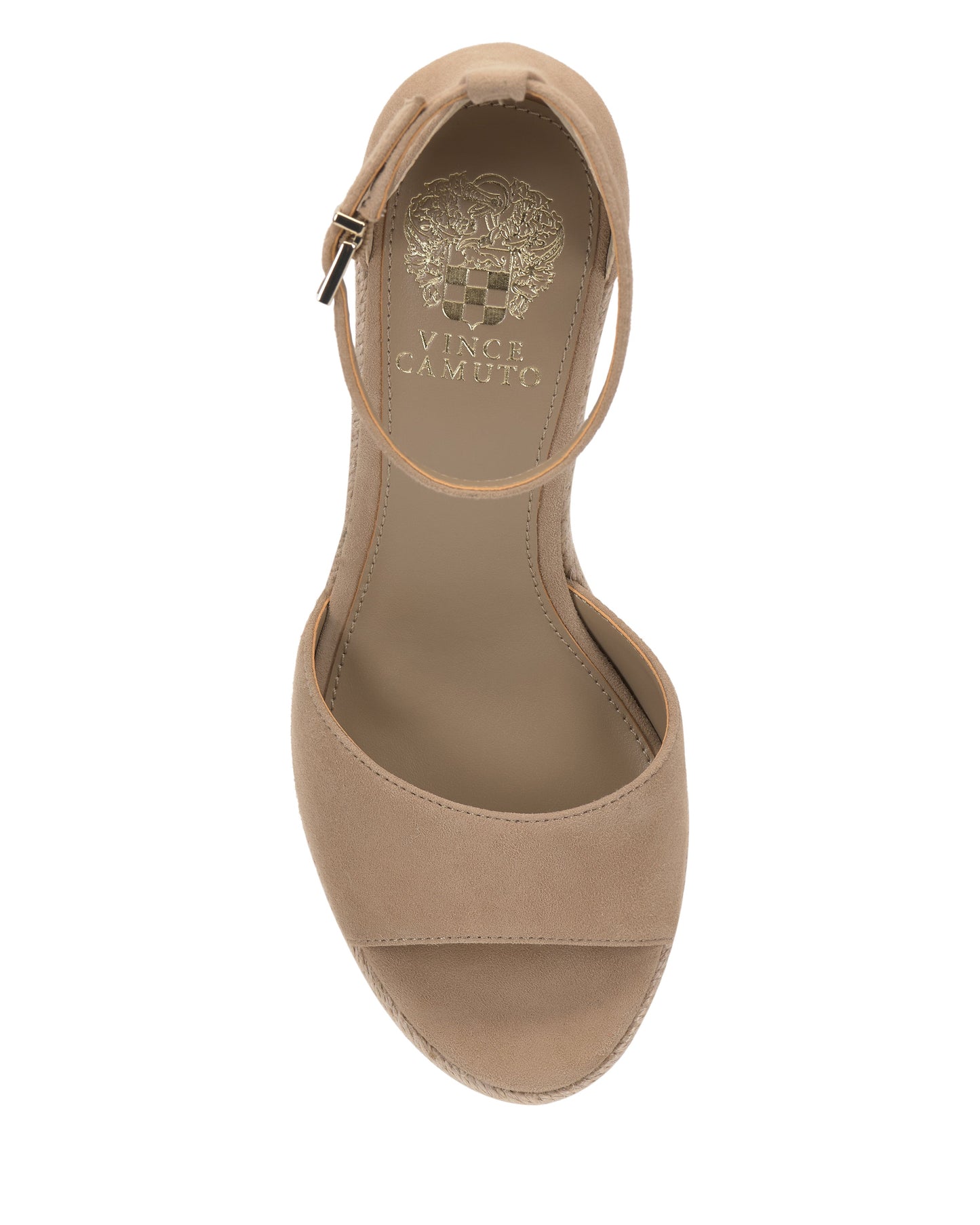 Vince Camuto Felyn Espadrille Wedge Sandal New Tortilla Suede