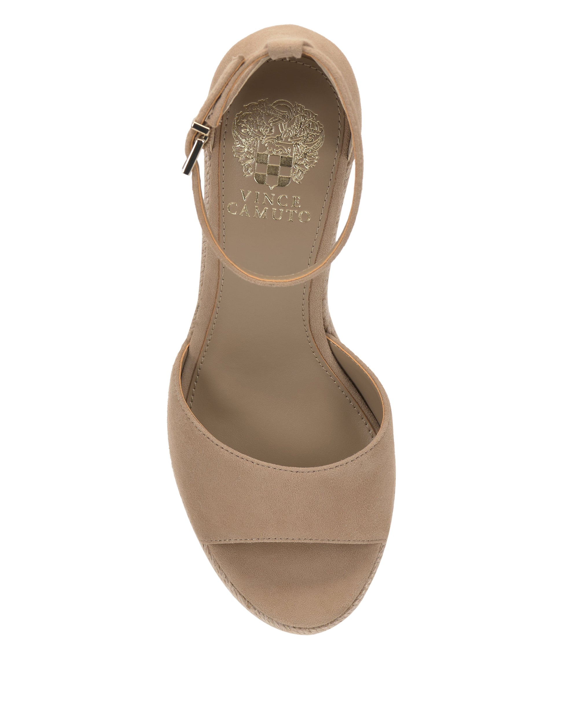Vince Camuto Felyn Espadrille Wedge Sandal New Tortilla Suede