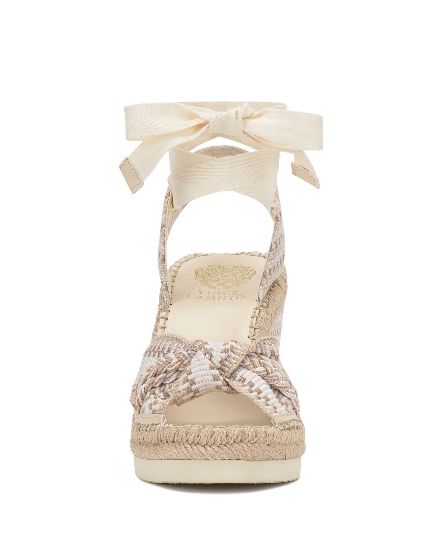 Vince Camuto Bealie Wedge Sandal Ivory Multi