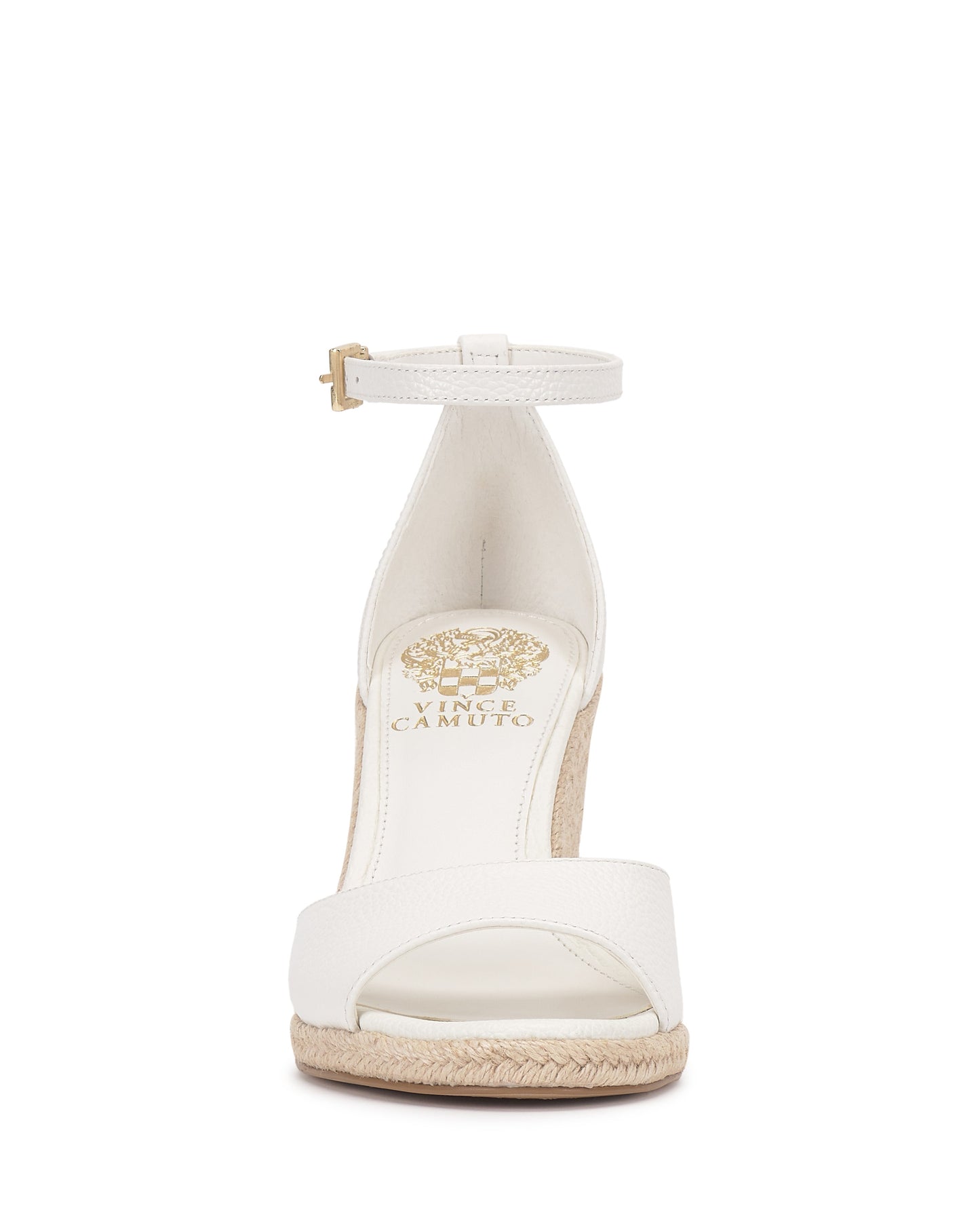 Vince Camuto Felyn Espadrille Wedge Sandal Bianco Leather