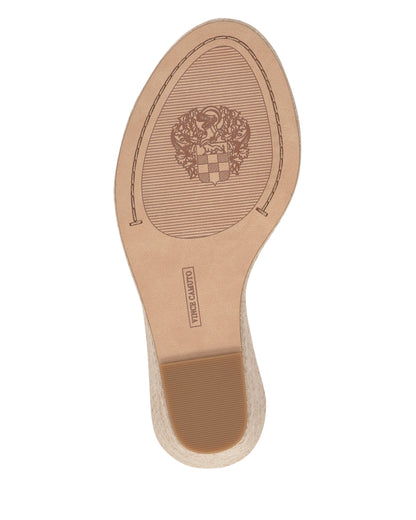 Vince Camuto Felyn Espadrille Wedge Sandal Bianco Leather