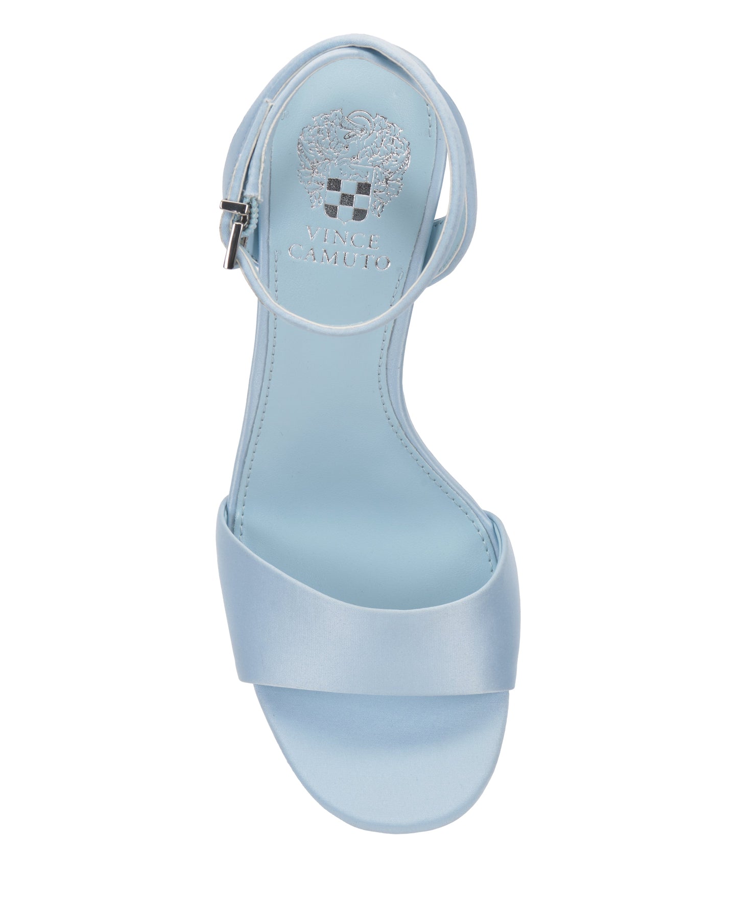 Vince Camuto Pendry Platform Sandal Light Blue Satin