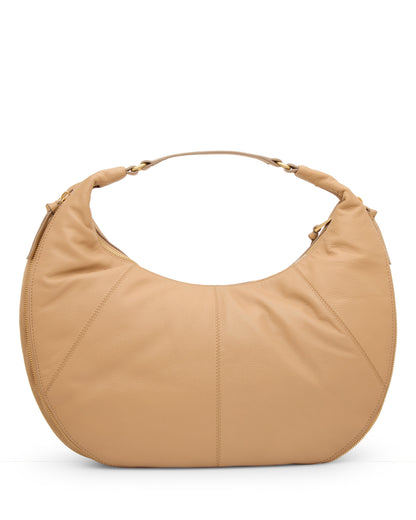 Vince Camuto Kaela Hobo Bag Iced Coffee Leather