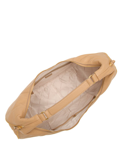 Vince Camuto Kaela Hobo Bag Iced Coffee Leather