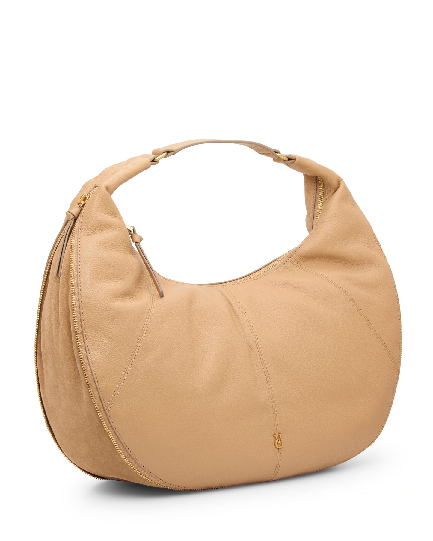 Vince Camuto Kaela Hobo Bag Iced Coffee Leather