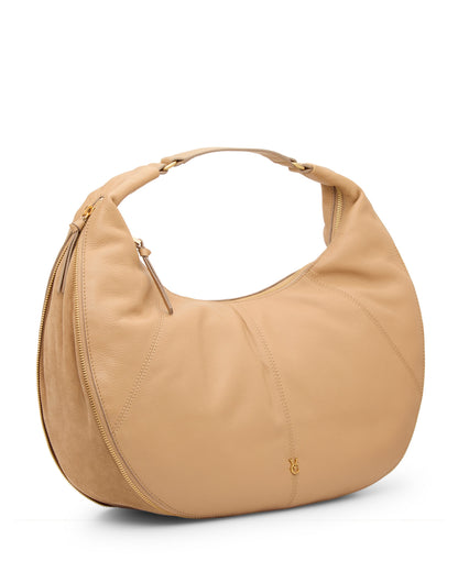 Vince Camuto Kaela Hobo Bag Iced Coffee Leather
