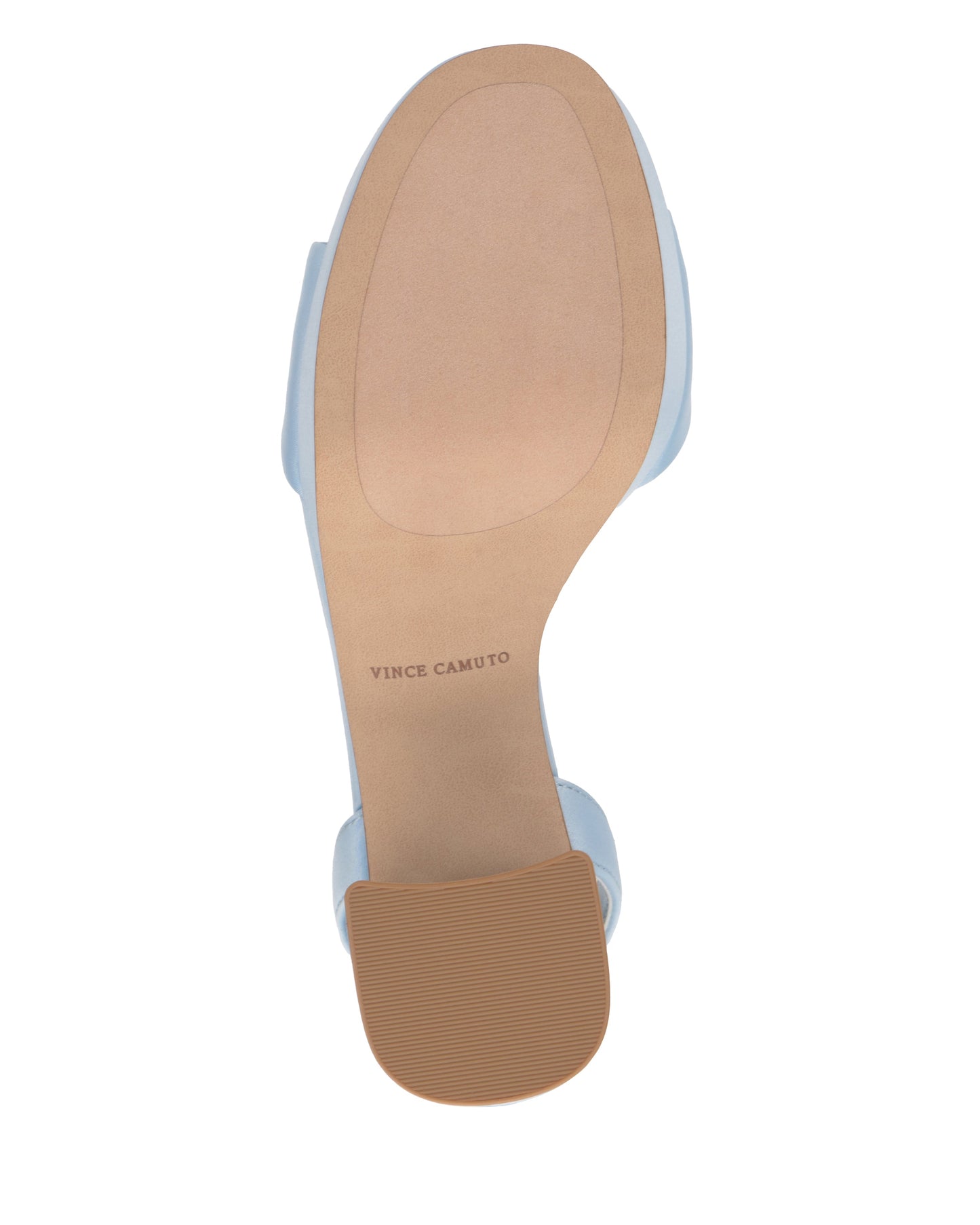Vince Camuto Pendreya Platform Sandal Light Blue Satin