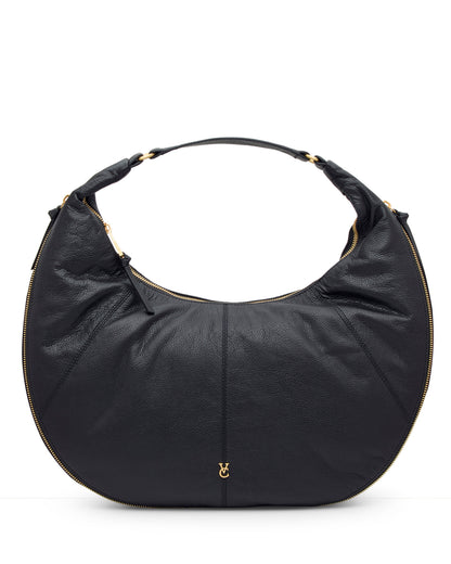 Vince Camuto Kaela Hobo Bag Black Leather