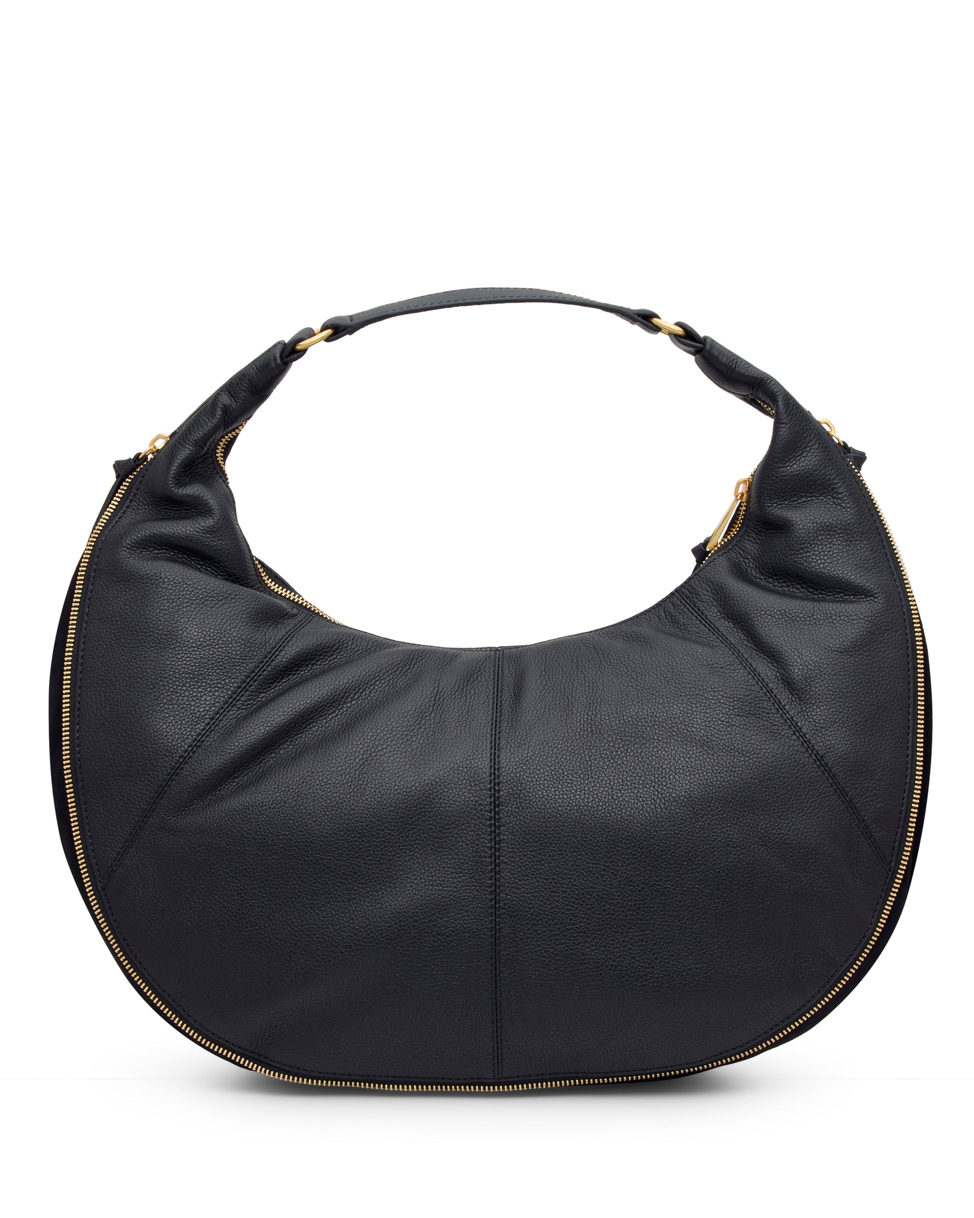 Vince Camuto Kaela Hobo Bag Black Leather