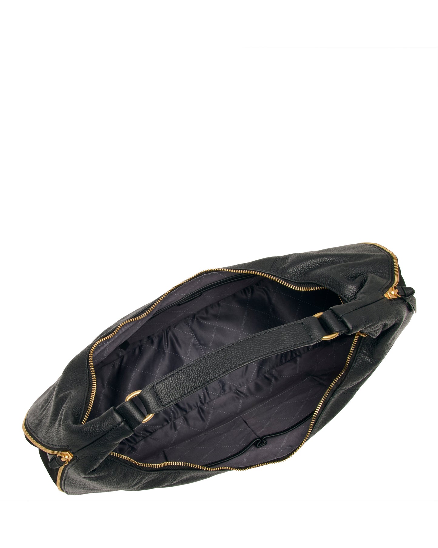 Vince Camuto Kaela Hobo Bag Black Leather