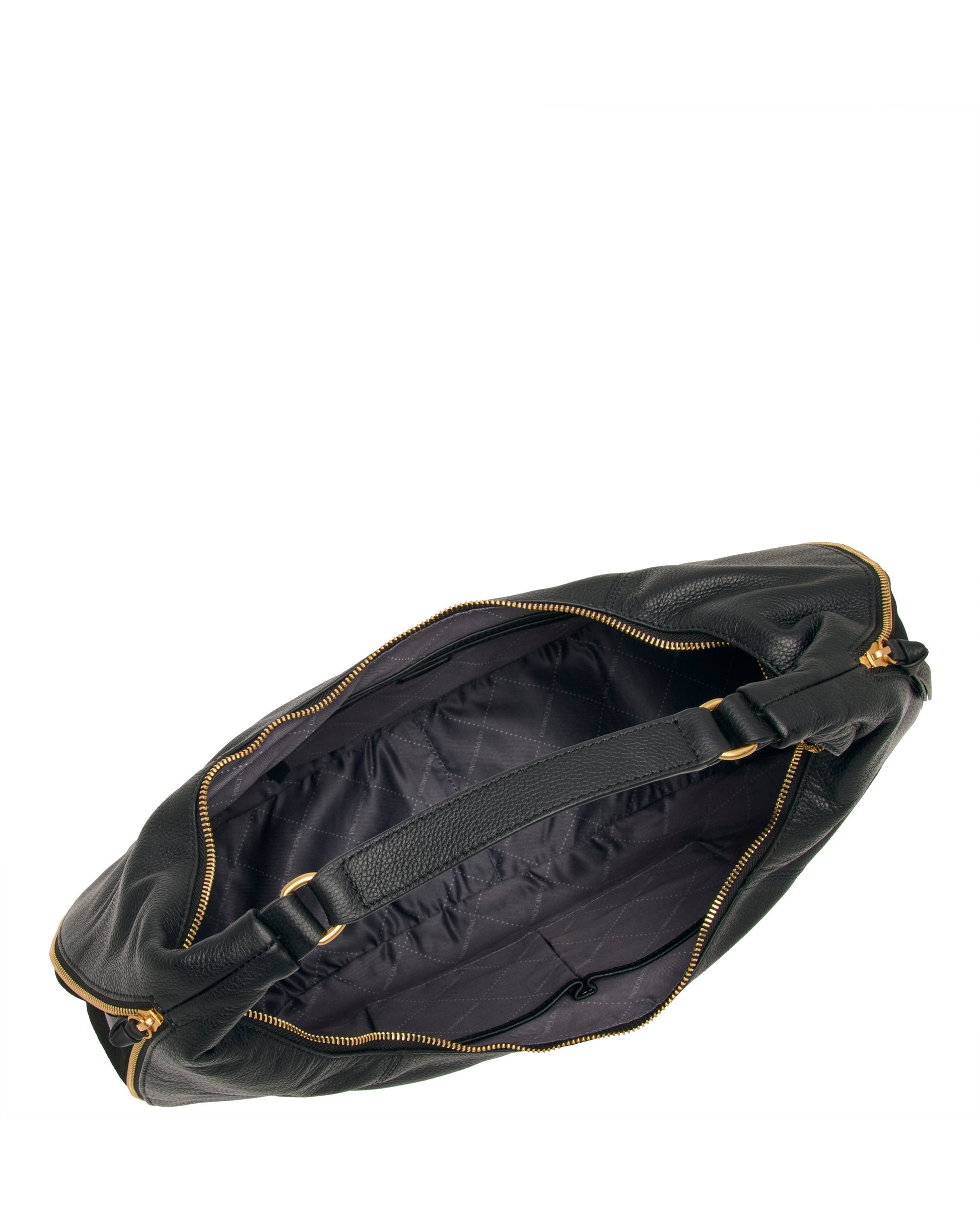 Vince Camuto Kaela Hobo Bag Black Leather