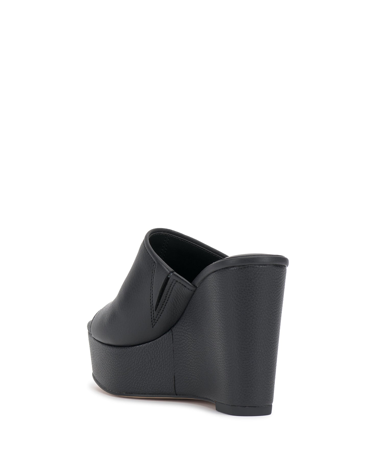 Vince Camuto Etta Wedge Sandal Black Leather