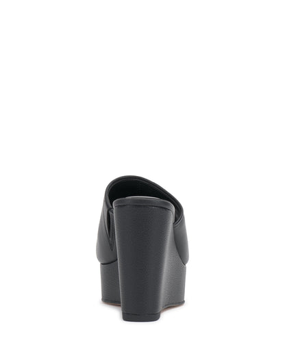 Vince Camuto Etta Wedge Sandal Black Leather