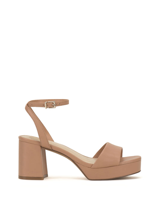 Vince Camuto Pendreya Platform Sandal Sandstone Leather